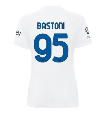Inter Milan Alessandro Bastoni #95 Replika Udebanetrøje Dame 2023-24 Kortærmet